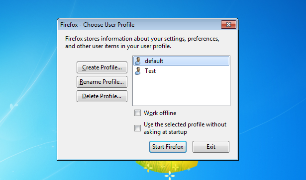 profile manager for mac firefox