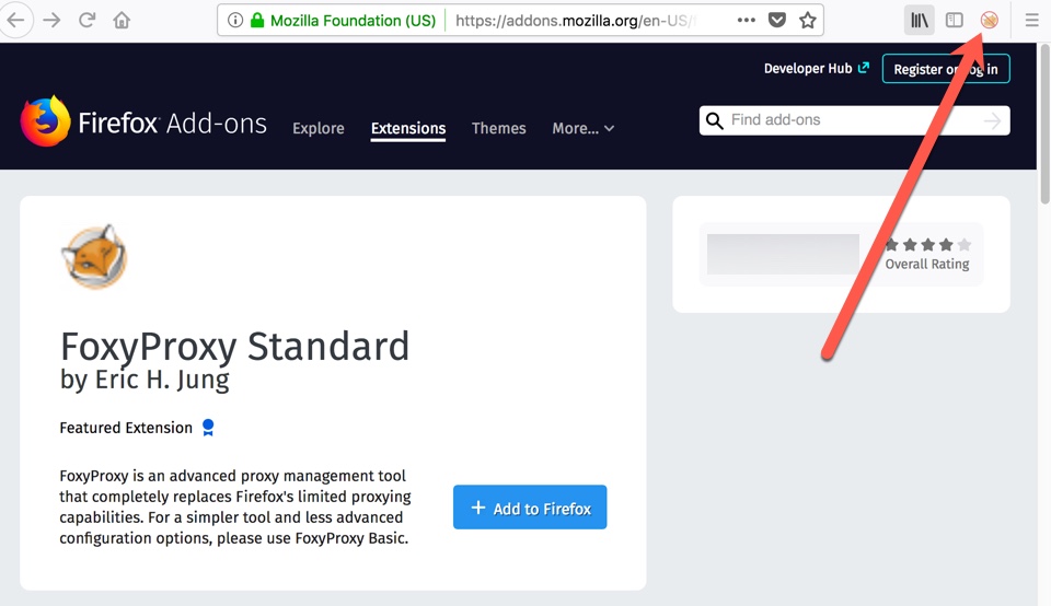 foxy proxy extension