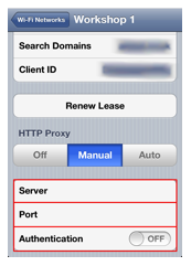 how to go to proxy settings on iphone