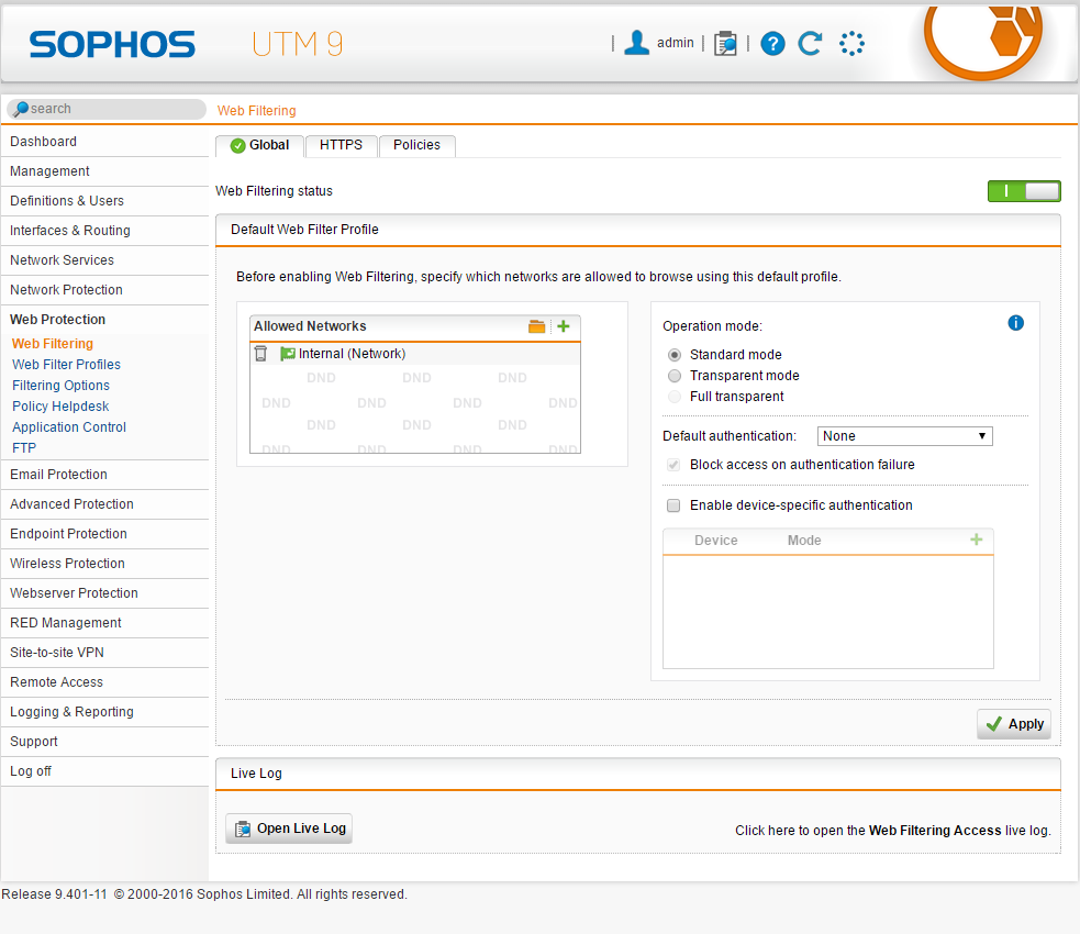 sophos home utm shell access