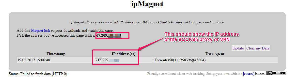 utorrent not downloading socks5