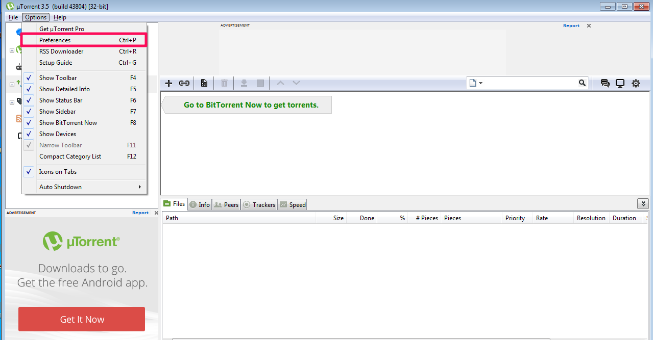 Торренты get. BITTORRENT. Utorrent версии. Внешний вид utorrent.